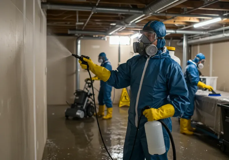 Basement Sanitization and Antimicrobial Treatment process in Winamac, IN